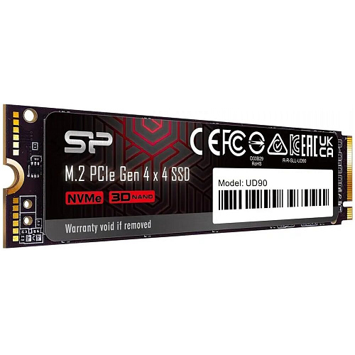 Внутренний SSD-накопитель 1000Gb Silicon Power UD90 SP01KGBP44UD9005 M.2 2280 PCIe NVMe 4.0 x4