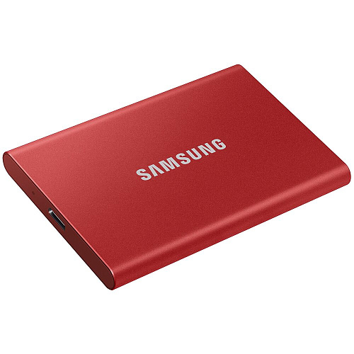 Внешний SSD-накопитель 500Gb Samsung T7 MU-PC500R/WW (SSD) USB 3.2 Type C Красный