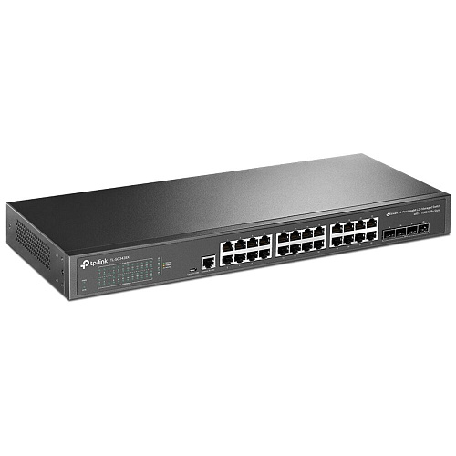 Коммутатор TP-LINK TL-SG3428X JetStream уровня 2+,  24x1000BASE-T, 4x10GbSFP