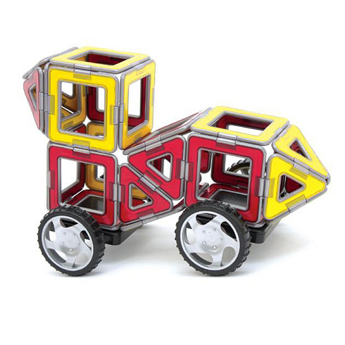 Магнитный конструктор Magformers 706001 (63073) Xl cruisers машины (красно-желтый)