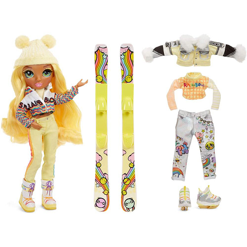 Игровой набор Rainbow High Winter Break Fashion Doll- Sunny Madison (Yellow) 574774