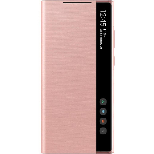 Чехол для Samsung Galaxy Note 20 SM-N980 Smart Clear View Cover бронзовый