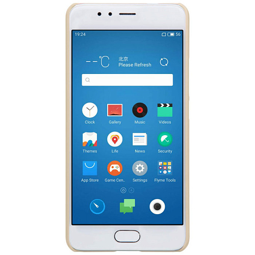 Чехол для Meizu M5S Nillkin Super Frosted Shield, золотистый 