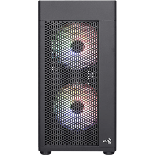 Корпус MicroATX Minitower AeroCool HEXFORM-G-BK-v2 RGB Black