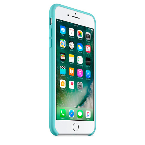 Чехол для Apple iPhone 7 Plus Silicone Case Sea Blue  