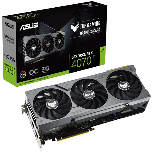 Видеокарта ASUS GeForce RTX 4070 Ti 12288Mb, TUF Gaming 12G (TUF-RTX4070TI-12G-Gaming) 2xHDMI, 3xDP, Ret