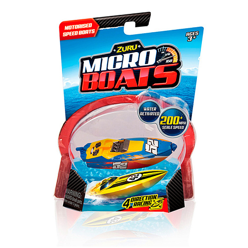 Роболодка Zuru Micro Boats сине-красная 25176-4