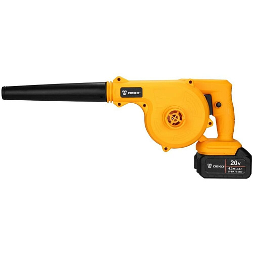 Аккумуляторная воздуходувка Deko DKBL20, 20В, 2x4.0Ач 063-4313
