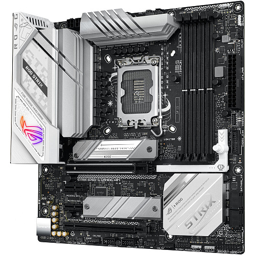 Материнская плата ASUS ROG Strix B760-G Gaming WiFi B760 Socket-1700 4xDDR5, 4xSATA3, RAID, 2xM.2, 4xPCI-E16x, 3xUSB3.2, 2xUSB3.2 Type C, DP, HDMI, WiFi, 2.5Glan, mATX