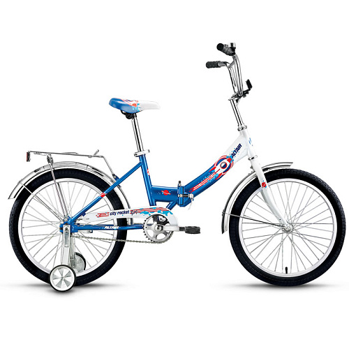 Двухколесный велосипед ALTAIR CITY BOY 20 compact (20" 1 ск. скл.) белый/синий