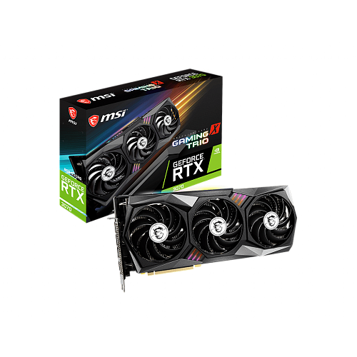 Видеокарта MSI GeForce RTX 3070 8192Mb, Gaming X Trio (RTX 3070 Gaming X Trio) 1xHDMI, 3xDP, Ret УЦЕНКА