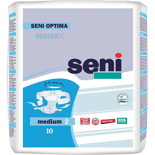 Подгузники для взрослых Seni Optima, M (10 шт.)