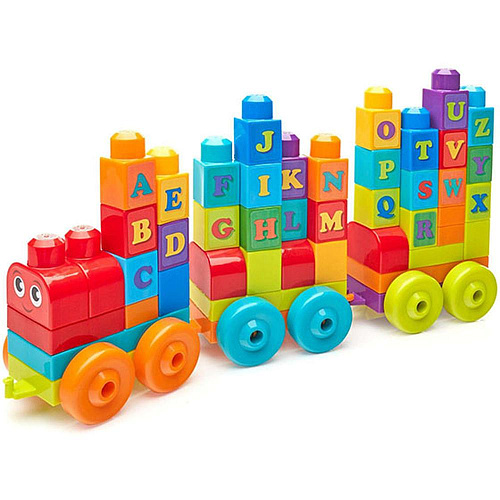 Mattel Mega Bloks Обучающий поезд "Алфавит" FWK22
