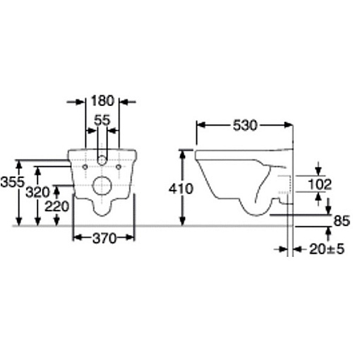 Подвесной унитаз Gustavsberg Hygienic Flush WWC 5G84HR01