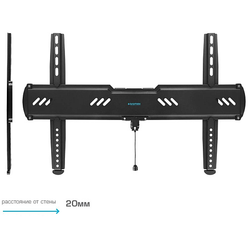 Кронштейн фиксированный Kromax Ultra Slim-100 32-90' до 55кг Vesa до 600x400