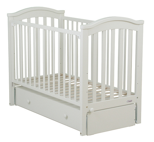 Детская кроватка Fiorellino Slovenia маятник продольный 120*60 white