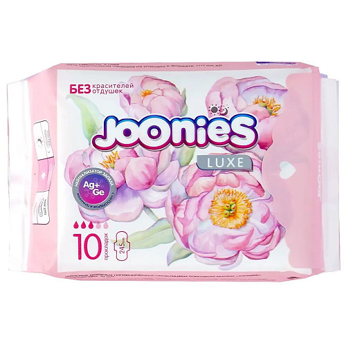 Joonies Прокладки дневные LUXE, 10 шт., 3 упаковки