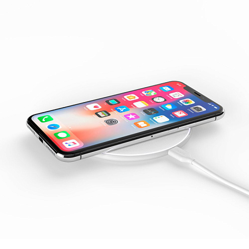 Беспроводная зарядная панель Deppa Qi Fast Charger (24001), White