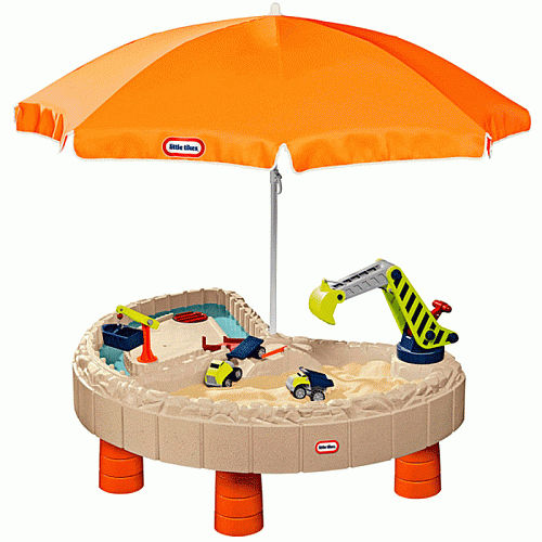 Стол-песочница Little Tikes с зонтом и зоной для воды 401N