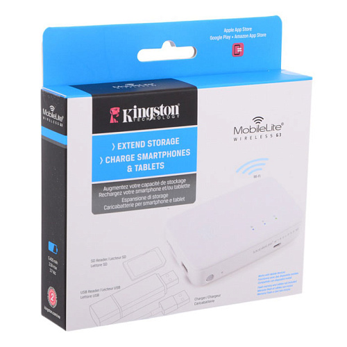 Card Reader EXT Kingston MobileLite Wireless G3 (MLWG3) Wi-Fi белый