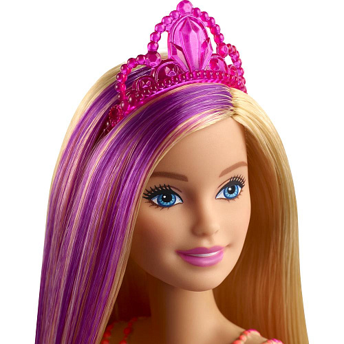 Кукла Mattel Barbie Принцесса GJK12/GJK13 блондинка, розовый топ