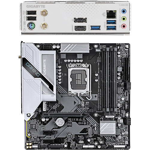 Материнская плата Gigabyte B760M Gaming Plus WiFi DDR4 B760 Socket-1700 4xDDR4, 4xSATA3, RAID, 2xM.2, 1xPCI-E16x, 3xUSB3.2, DP, HDMI, WiFi, Glan, mATX