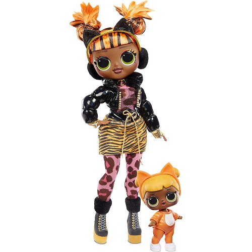 Кукла - сюрприз L.O.L. MGA Original OMG Winter Chill Missy Meow and Baby Cat 570271