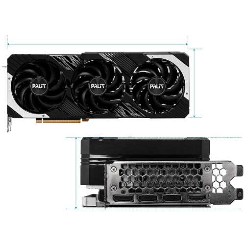Видеокарта Palit GeForce RTX 4080 Super 16384Mb, GamingPro OC 16 Gb (NED408ST19T2-1032A) 1xHDMI, 3xDP, Ret