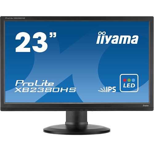 Монитор 23" Iiyama ProLite XB2380HS-B1 IPS LED 1920x1080 5ms VGA DVI HDMI