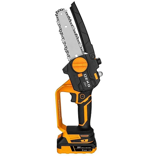 Аккумуляторная пила Deko DKCHS 20-6 PRO, 4" и 6", 20В, 2x2.2Ач, 2 шины и 2 цепи в кейсе 083-2012