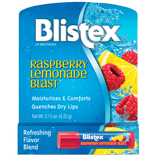 Blistex Бальзам для губ Raspberry Lemonade Blast, малиновый лимонад, 4,25 г.