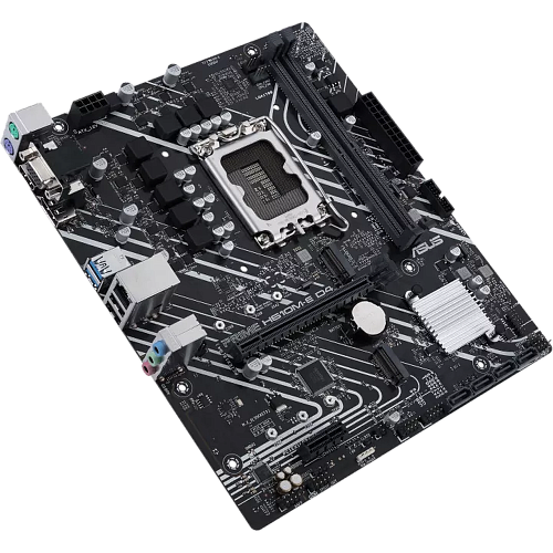Материнская плата ASUS Prime H610M-E D4-CSM H610 Socket-1700 2xDDR4, 4xSATA3, 2xM.2, 1xPCI-E16x, 2xUSB3.2, D-Sub, DP, HDMI, Glan, mATX