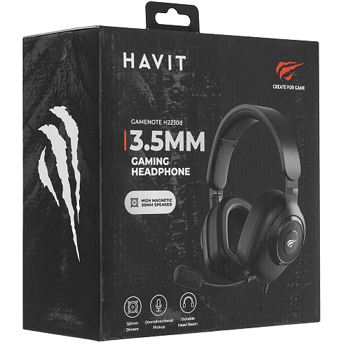 Гарнитура Havit H2230d Black