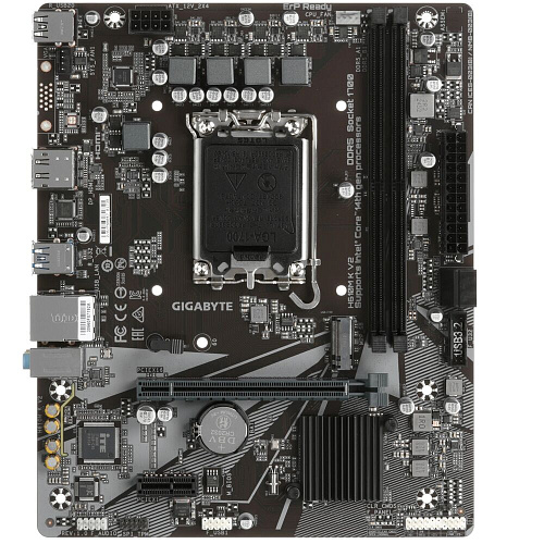 Материнская плата Gigabyte H610M K V2 H610 Socket-1700 2xDDR5, 2xSATA3, 1xM.2, 1xPCI-E16x, 2xUSB3.2, DP, HDMI, Glan, mATX