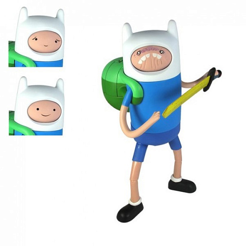 Фигурка Adventure Time - Finn с меняющимся выражением лица (25см)