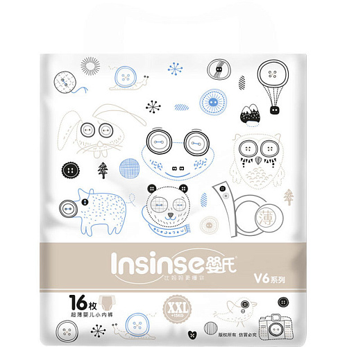 Трусики-подгузники Insinse V6 XXL (15+ кг) 16 шт