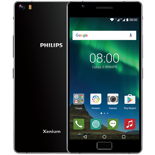 Смартфон Philips Xenium X818 Black