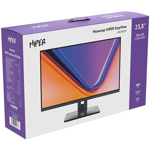Монитор 24" Hiper HS2401M IPS 1920x1080 5ms HDMI, DisplayPort, VGA