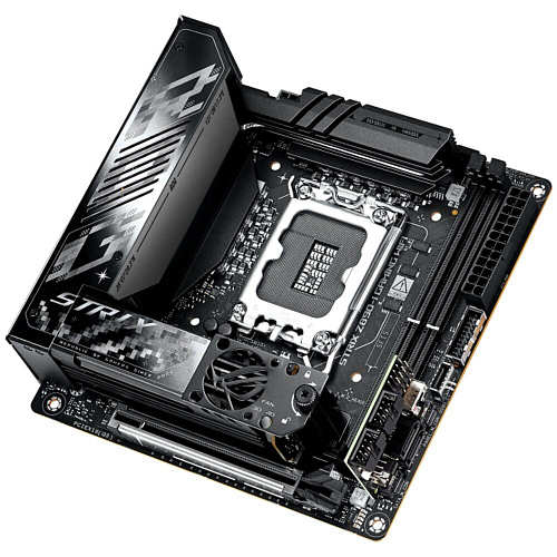 Материнская плата ASUS ROG Strix Z890-I Gaming WiFi Z890 Soc-1851 2xDDR5, 2xSATA3, RAID, 2хM.2, 1xPCI-E16x, 4xUSB3.2, 3xUSB3.2 Type C, DP, HDMI, WiFi, 2.5Glan, Mini-ITX