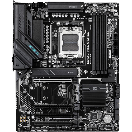 Материнская плата Gigabyte B840 Gaming X WiFi6E Socket-AM5 AMD B840 4xDDR5, 4xSATA3, RAID, 3xM.2, 4xPCI-E16x, 3xUSB3.2, 1xUSB3.2 Type C, DP, HDMI, WiFi, 2.5Glan ATX