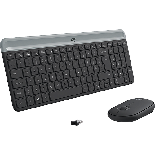 Клавиатура+мышь Logitech Wireless Combo MK470 Black
