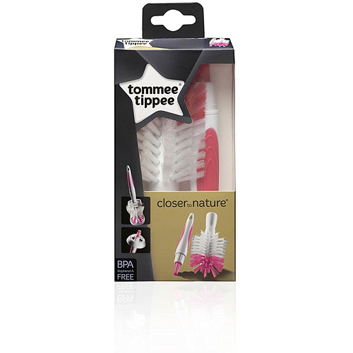 Щетка для мытья бутылочки Tommee tippee (розовая)