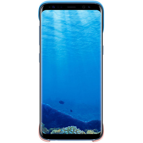 Чехол для Samsung Galaxy S8 SM-G950 2Piece Cover голубой/персиковый