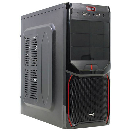 Корпус ATX Miditower AeroCool V3X Devil Red Edition Black/Red