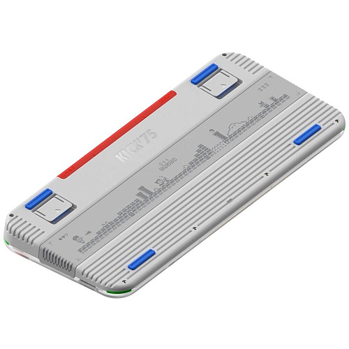 Клавиатура беспроводная Nuphy Kick75 Wireless (Blush Nano Switch) RGB (русская раскладка) Tape Grey