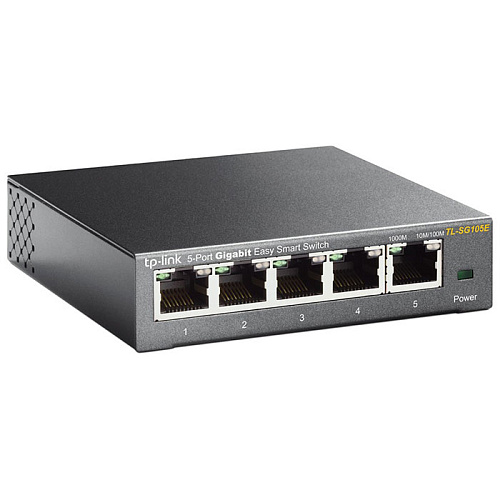 Коммутатор TP-LINK TL-SG105E управляемый 5xGbLAN