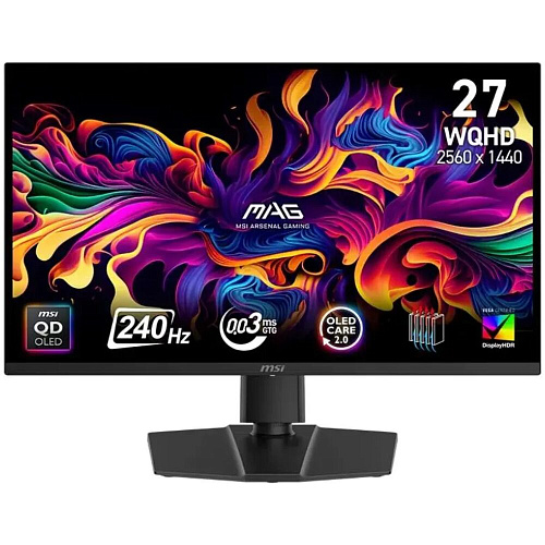 Монитор 27" MSI MAG 271QP X24 QD-OLED 2560x1440 0,03ms HDMI, DisplayPort