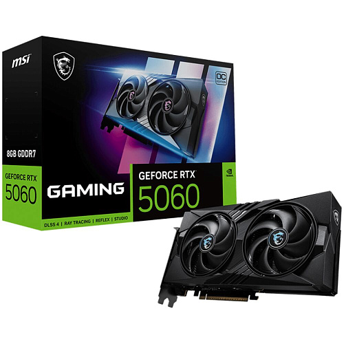 Видеокарта MSI GeForce RTX 5060 8192Mb, Gaming OC 8 Gb (RTX 5060 8G Gaming OC) 1xHDMI, 3xDP, Ret