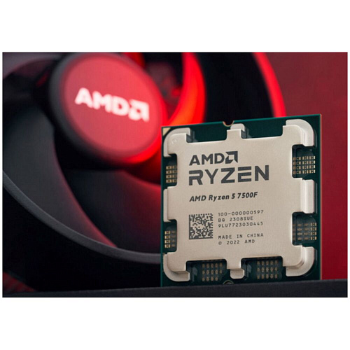 Процессор AMD Ryzen 5 7500F, 3.7ГГц, (Turbo 5.0ГГц), 6-ядерный, L3 32МБ, Сокет AM5, OEM УЦЕНКА