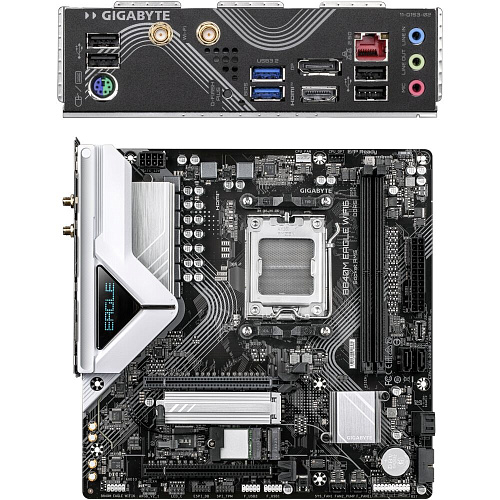 Материнская плата Gigabyte B840M Eagle WiFi6 Socket-AM5 AMD B840 2xDDR5, 4xSATA3, RAID, 2xM.2, 2xPCI-E16x, 2xUSB3.2, DP, HDMI, WiFi 2.5Glan mATX